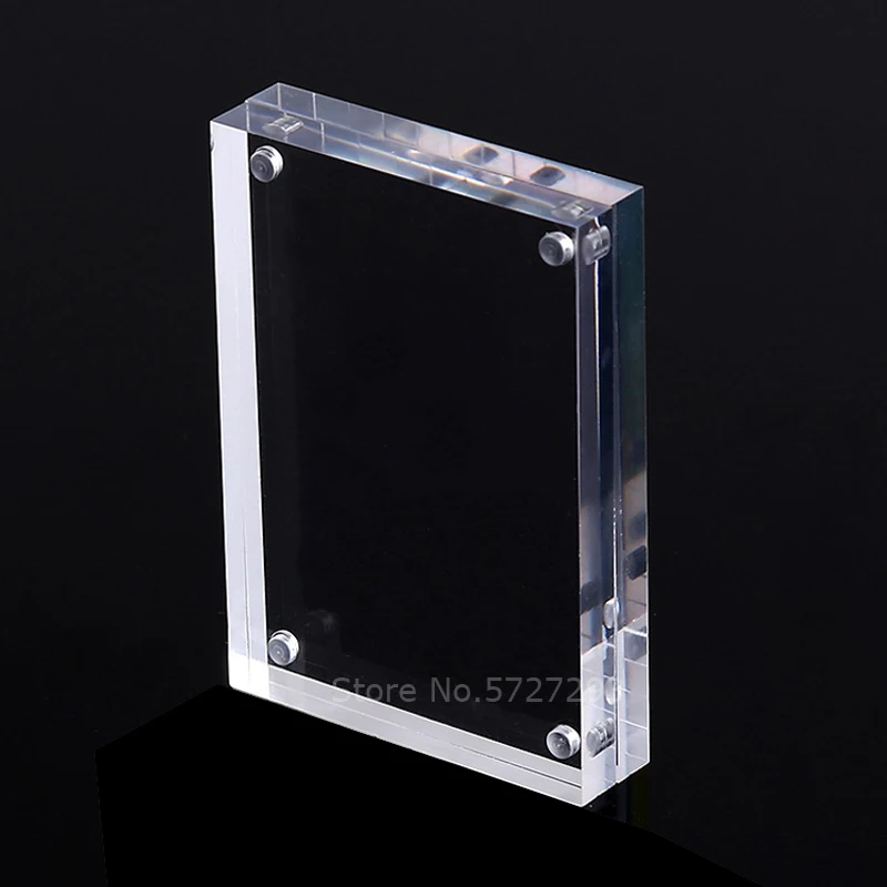 Acrylic Award 80*100MM Acrylic Clear Photo Frame Creative Crystal Picture Frame Bedroom Deck Decor