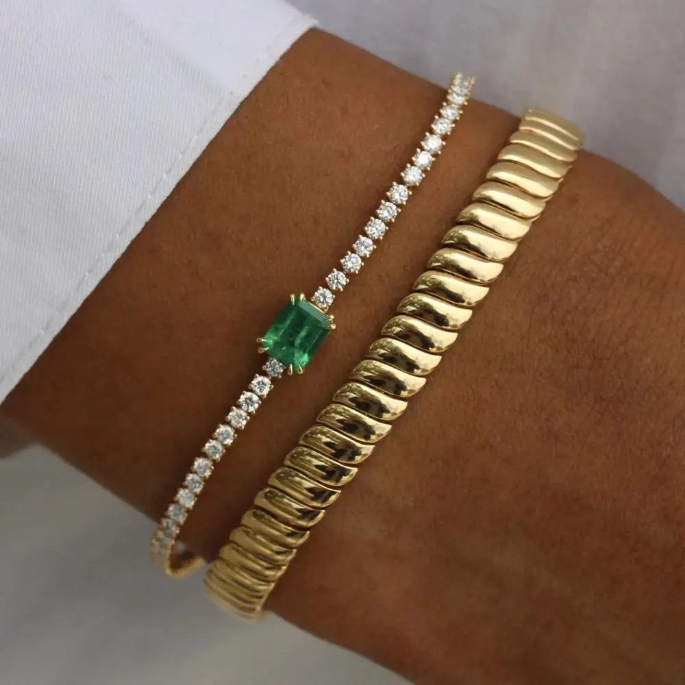 2026 New Design Classic European Women Lady Jewelry Basic Snake Chain High Polished Herringbone Chain Bracelet