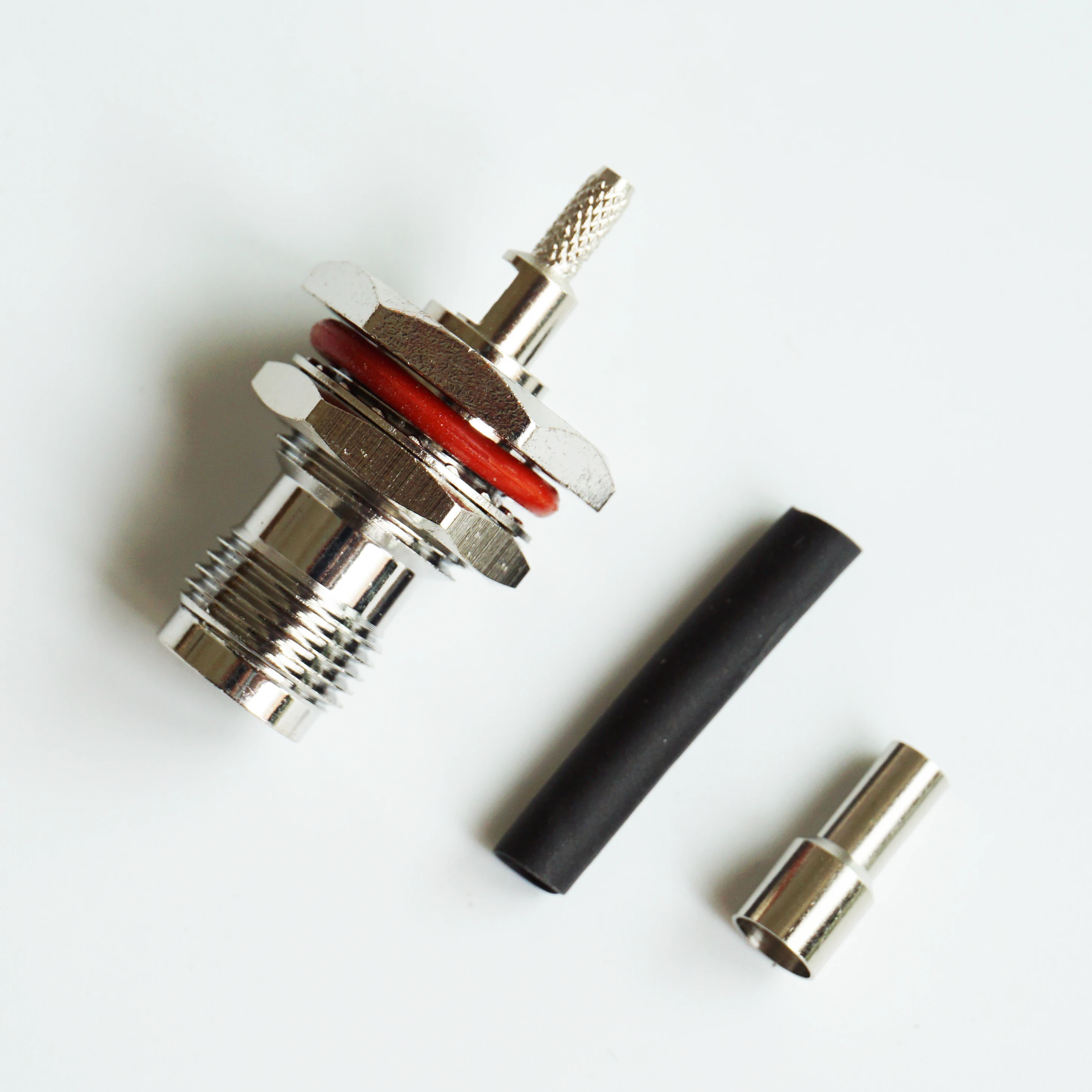 TNC Buchse mutter schott crimp RG174 RG316 RF stecker