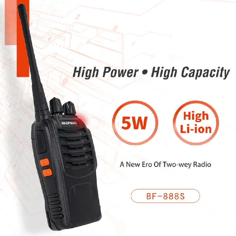 ¡Arriba! 3 uds BF 888S Radio bidireccional BF-888S 6km Walkie Talkie 5W portátil CB Ham Radio portátil HF transceptor interfono bf888S