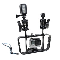 Aluminum Diving Photography Bracket for GoPro Hero 9 8 7 6 5 4 Session SJ4000 Osmo Xiaomi Yi Action Camera Diving Accessories