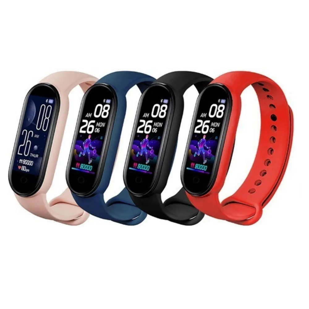 Smart bracelet Smartband sports Fitness waterproof Monitor heart rate blood pressure Color display step counter music outdoor sports athlete workout shipping from Spain