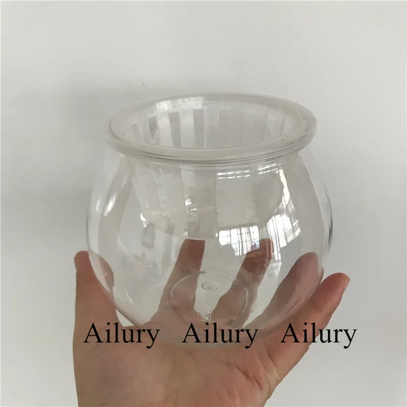 

Plastic transparent hydroponic small flowerpot and planting basket, home gardening flowerpot, hydroponic plant flowerpot