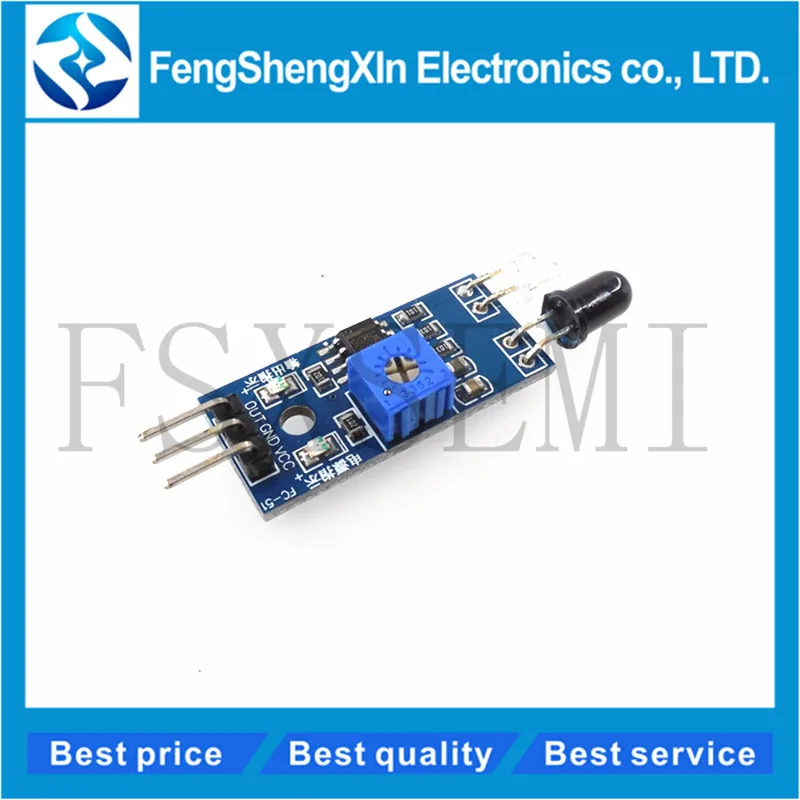Picture 6: 5pcs LM393 Smart Car Robot Reflective Photoelectric 3pin IR Infrared Obstacle Avoidance Sensor Module for arduino Diy Kit