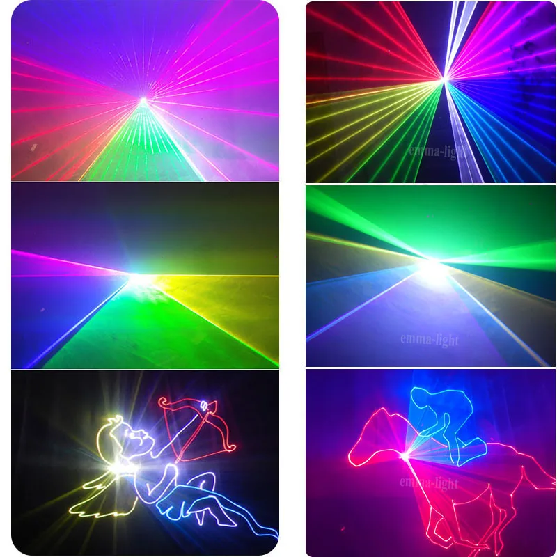 Imagem -06 - Venda Quente Profissional 2w Rgb 30kpps Laser Estágio Luz Mostrar Efeito do Sistema Ilda Dmx Cartão sd