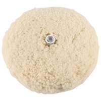 7 Inch Double Sided Wool Polishing Pad Buffing Pad with 5/8 Inch Bolt Wool (Pack of 1) For Compound Cutting  Repair Tools