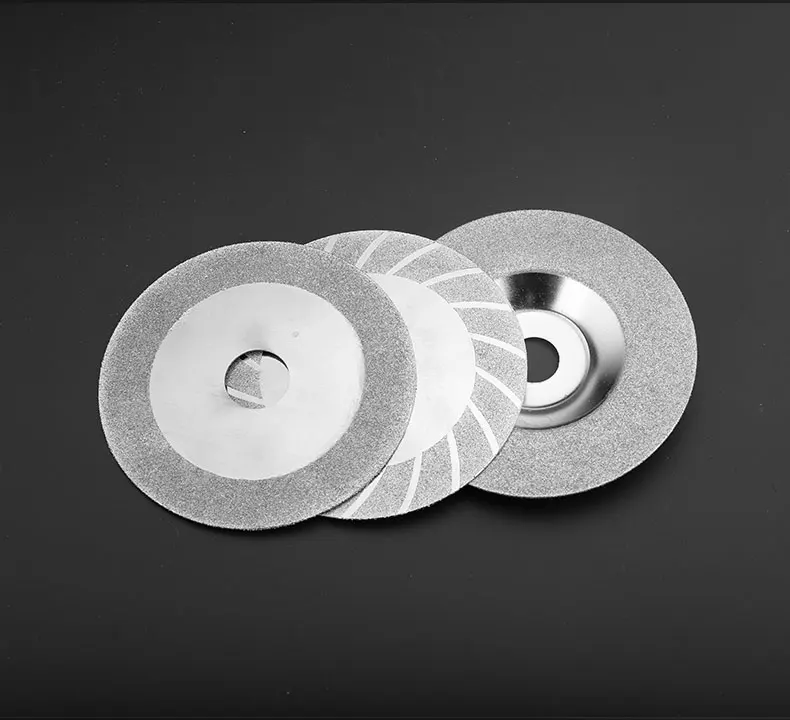 1pcs 100mm Carbon Steel Gold Tone Silver Tone Tile Stone Glass Diamond Saw Blade Cutting Disc Wheel for Glass Ceramics Jade