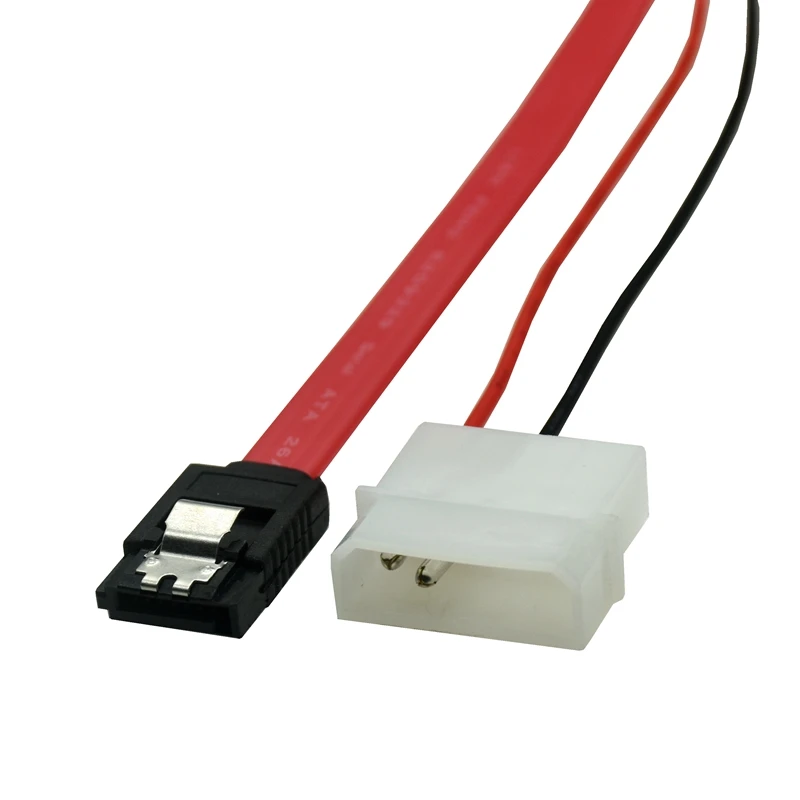 1PCS Slimline SATA Power Kabel Zu Molex Slim SATA 13 Pin (7P + 6P) zu 7 Pin + 4pin Power Cable1 Für SATA Slimline Port