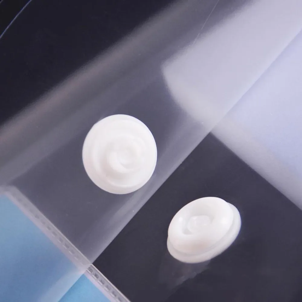 1pcs Plastic Envelopes Premium Quality Clear Document Folders Transparent Project Envelope Folders With Snap Button Closure