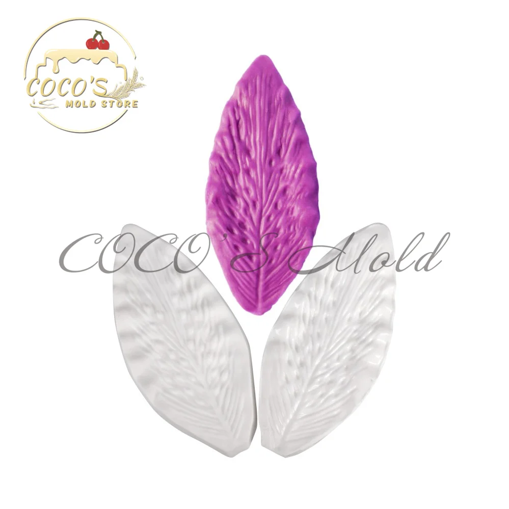 Diy Craft Leaf Silicone Veiner Mold Cake Mould Kitchen Accessories Fondant Cake Decorating Tools Pastry Bakeware Floral Design