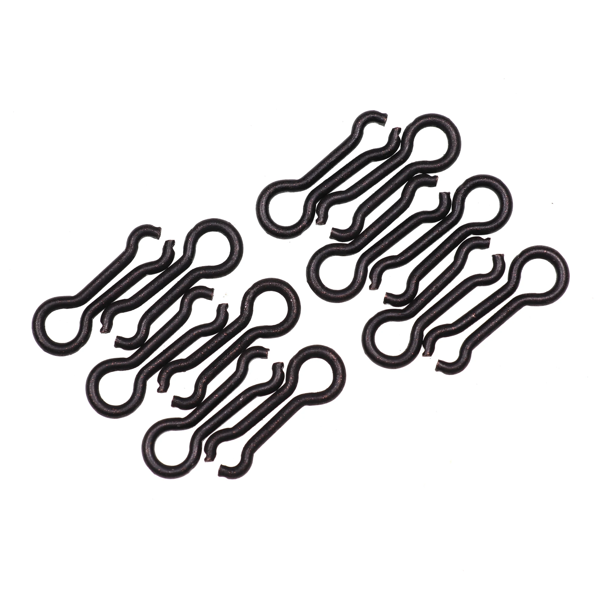 Bimoo 300/200pcs Brass Fishing Quick Snaps Connector Accessories Swivel Fast Link Mould Loop Inserts Sinker Eyes Clip Tackle