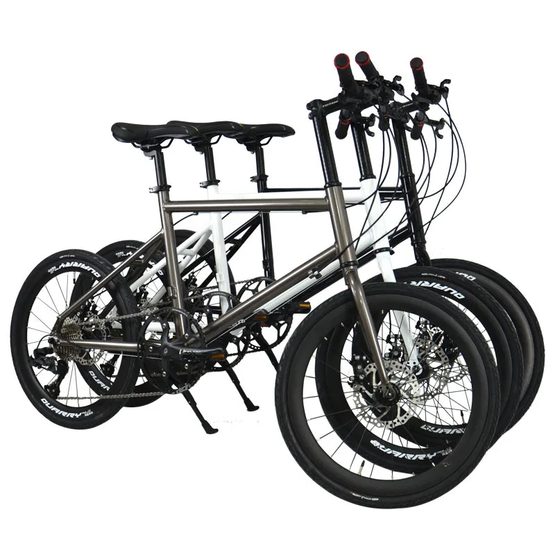 20 Inch Road Bike Travel Mini Bicycle Portable With Disc Brake Aluminum Alloy Frame 8 Speeds