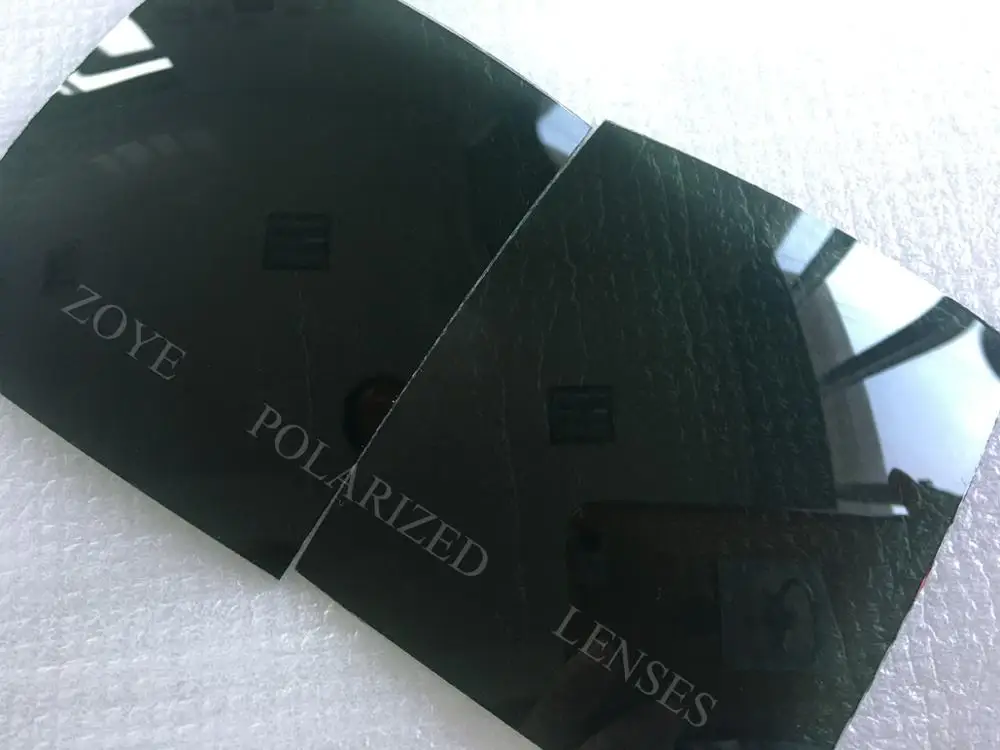 Soczewki polaryzacyjne do okularów przeciwsłonecznych TAC soczewki polaryzacyjne ciemnozielone soczewki G10 UV400 55*65mm 4 podstawy