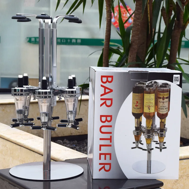 Bar buter with 6 head for beer bottle, Decanter, bottle rack, bottle holder