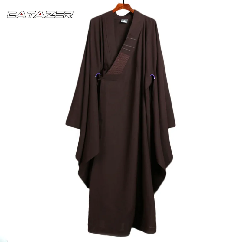 

Laymen's Clothing Buddhist Clothing, Robe, Meditation Gown Kung Fu Uniform Monk Robe