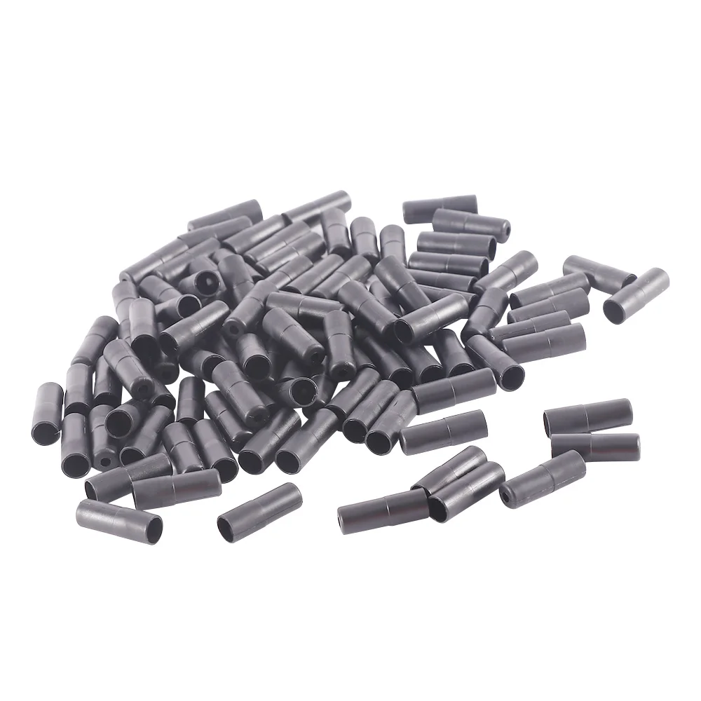 

100pcs 4/5mm Housing Ferrules Crimps Cord End Covers Derailleur Cable Caps Shifter Brake Line Cap Mountain Bike Cycling Accessor