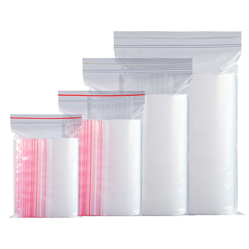 

100 Pcs Ziplock Bags Transparent Sealed 5D Diy Gift Bag Diamond Painting Opp Plastic Bag Bead Stone Storage