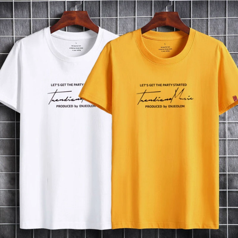 New Men`s Summer T- shirt 2021 Fashion T Shirt for men Clothing Print Male Print Slim Fit Short Sleeve Oversized Tshirt  S-6XL