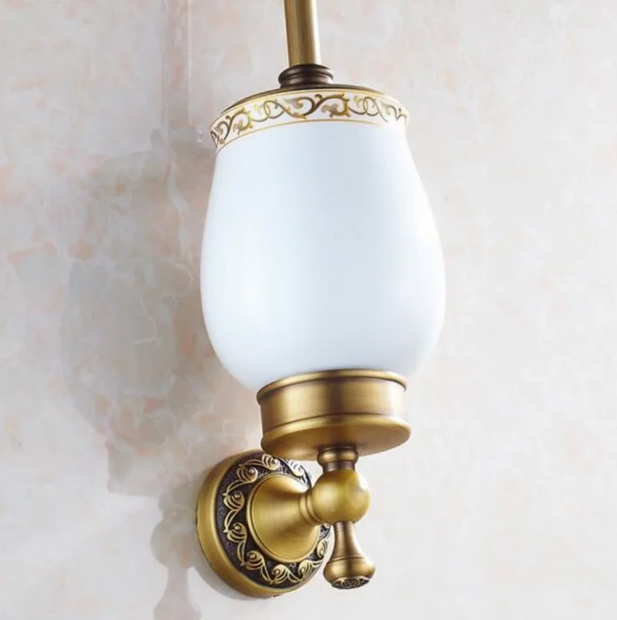 European Luxurious Bathroom Accessories Antique Bronze Toilet Brush Holder-Bath Products High quality H2395