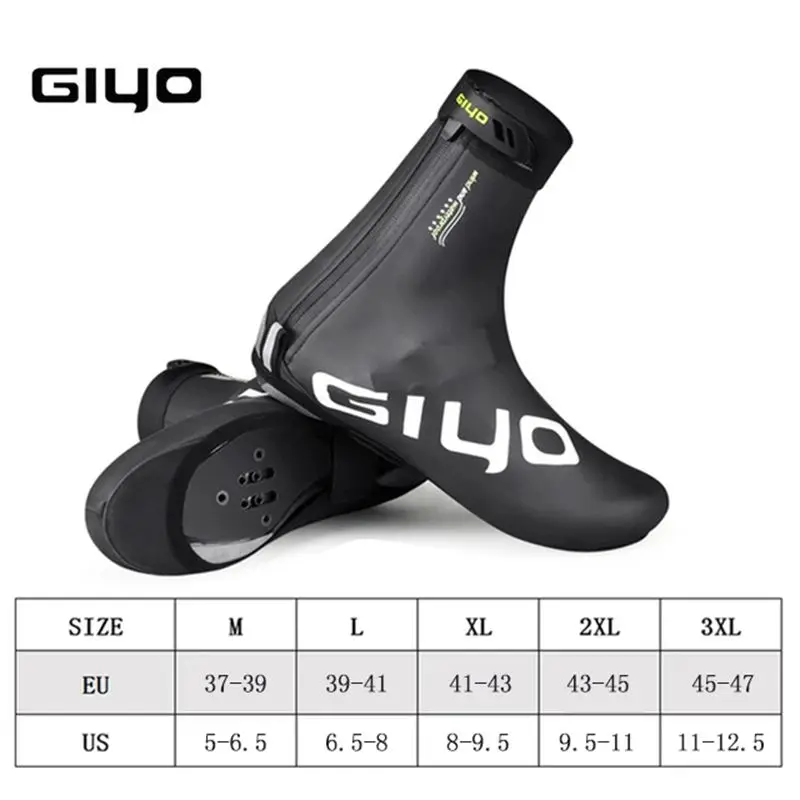 GIYO Winter Cycling overshoes Women/Men Road Bike Racing  Waterproof Shoe Covers MTB Reusable Anti-slip Boot Covers for Bicycle