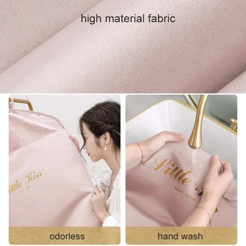 Dustproof Cover For Clothes Couvre Veste Garment Protector Suit Coat Dust Cover Bag Foldable Transparent Hanging Organizer