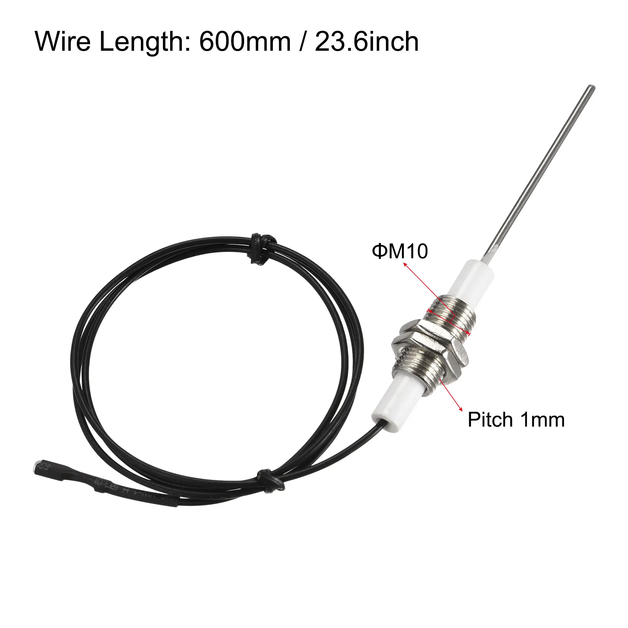 Uxcell Ignitor Wire Ceramic Electrode Assembly 600mm Length Gas Grill Ignitor Wire Ignition Electrode Replacement