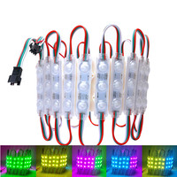 Pixel LED Module Light 12V WS2811 RGB IC Chip Injection Lens Smart Magic Addressable Programmable Full Color LED Modules 20Pcs