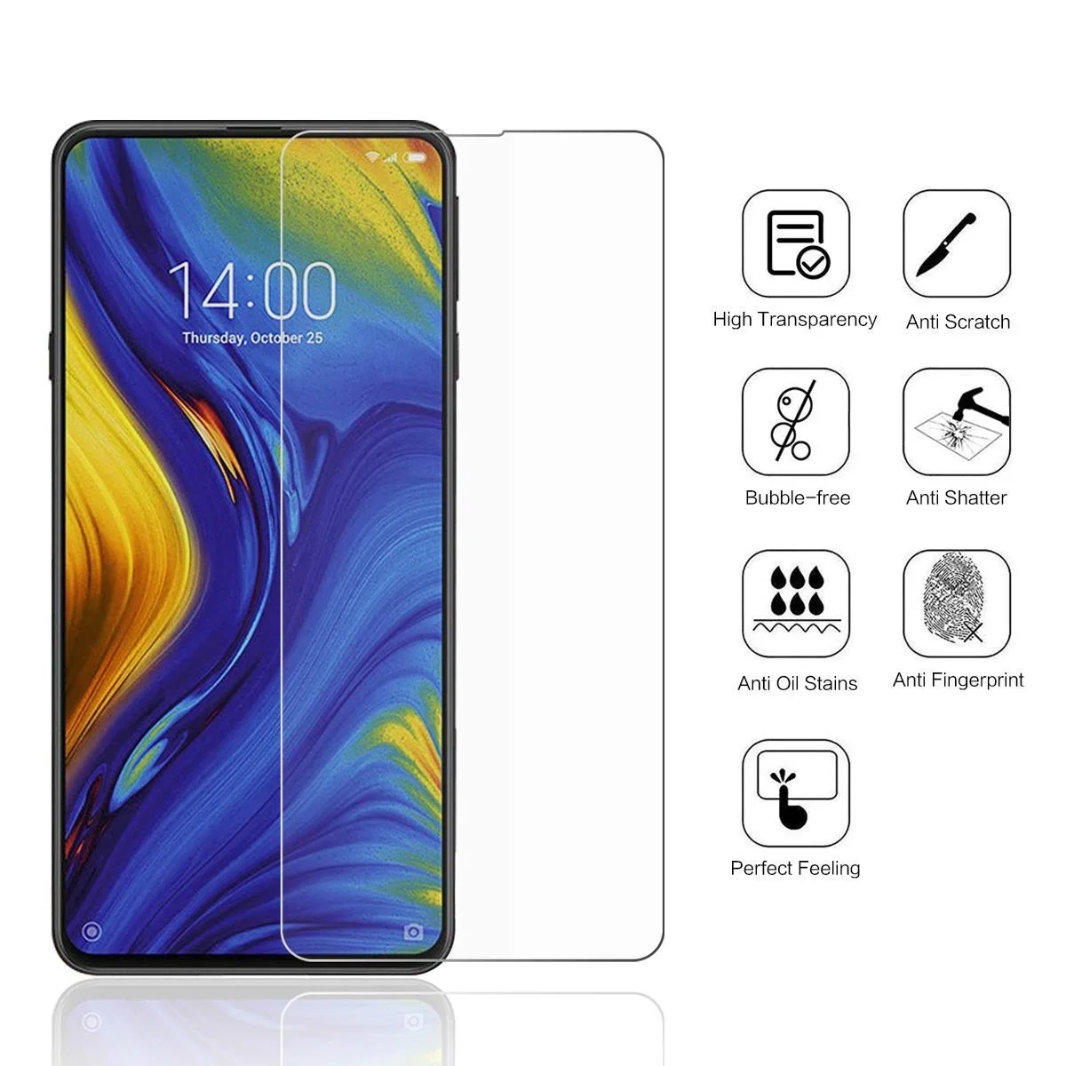 9H Tempered Glass For Xiaomi Mi Mix 2S Max 2 3 Screen Protector Glas For Mi 8 SE Lite Poco X3 NFC F1 F2 Pro Protective Film Case