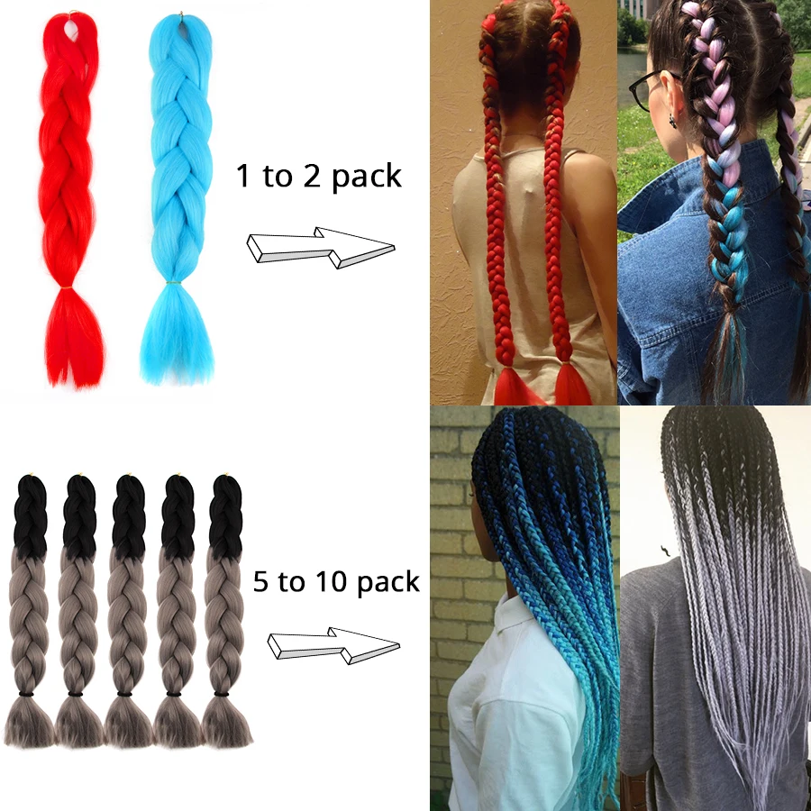 สีฟ้าสังเคราะห์ Braiding ผม Braids ที่ยืดผมสีผม100กรัม/ชิ้น24นิ้วทนความร้อนเส้นใยสำหรับ Braiding