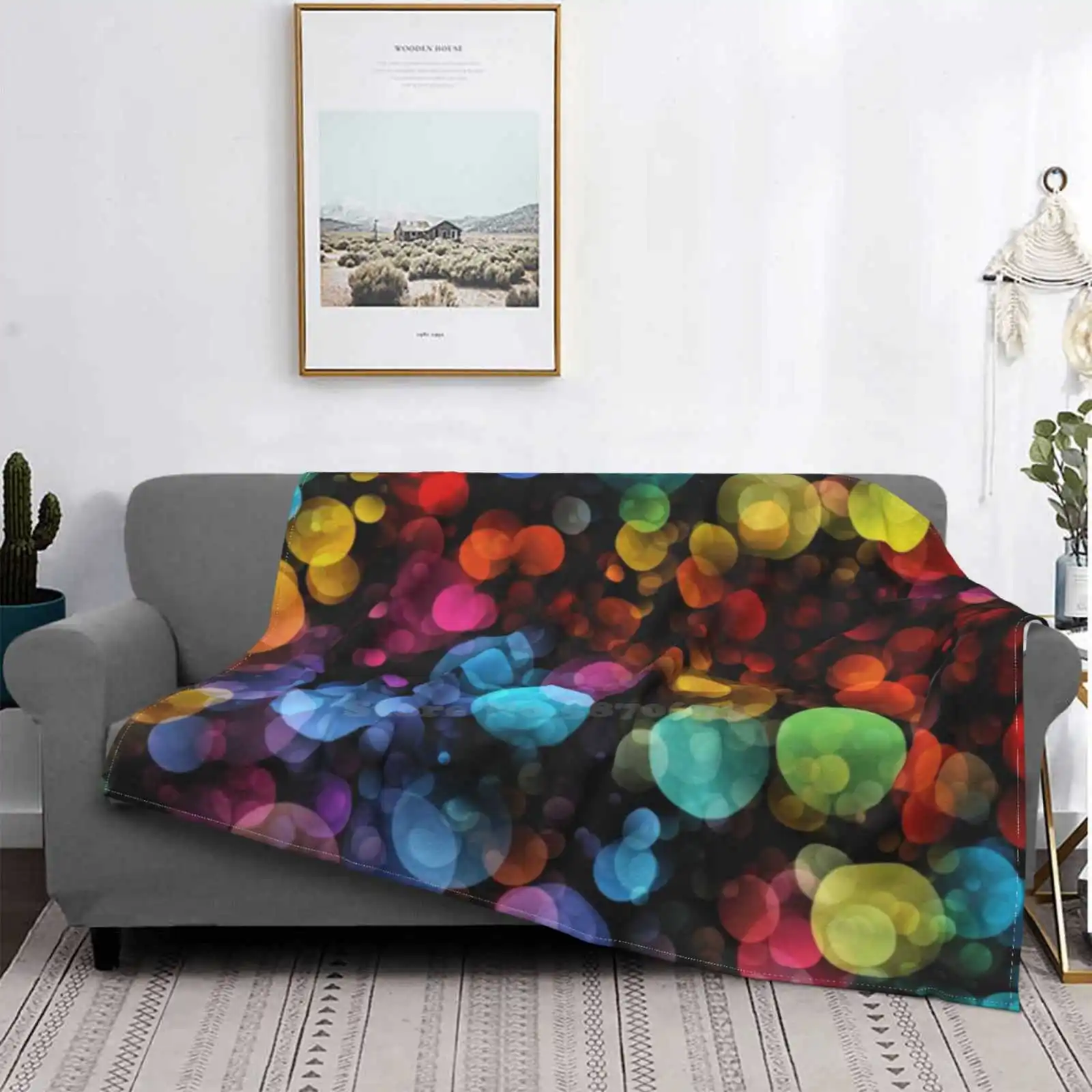 Colorful Circles Bokeh Background 20 Top Quality Comfortable Bed Sofa Soft Blanket Pattern Bokeh Abstract Luxury Bokeh Glam