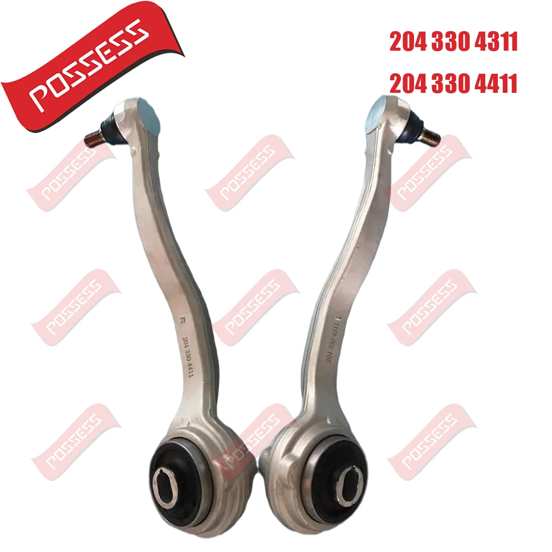 4 pieces  Front Lower Control arm kit for Mercedes Benz W204 Two-drive, 2043306711/2043306811 2043304311/2043304411