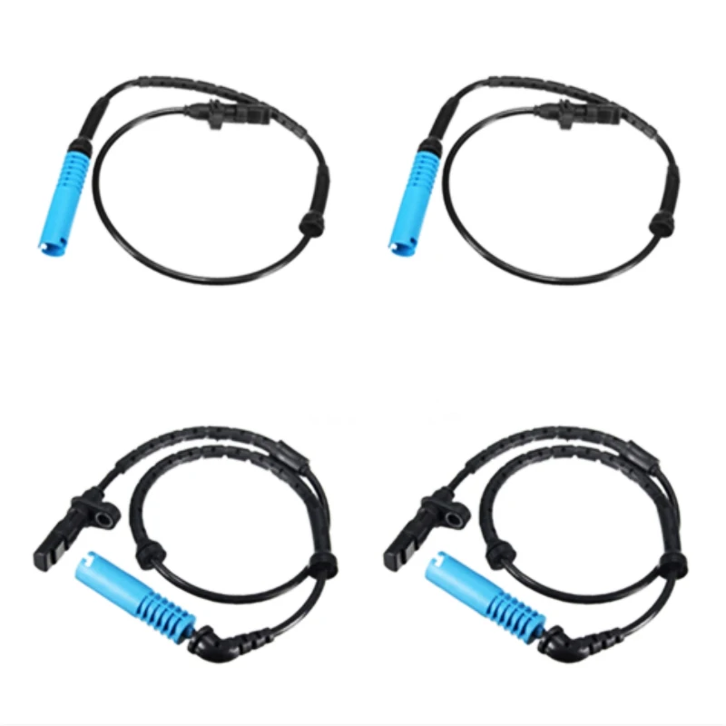 4PCS New ABS Sensor Speed Sensor Front Axle+Rear Axle for BMW E53 X5 3.0 4.0 4.6 1998-2009 34526756380 34526756379