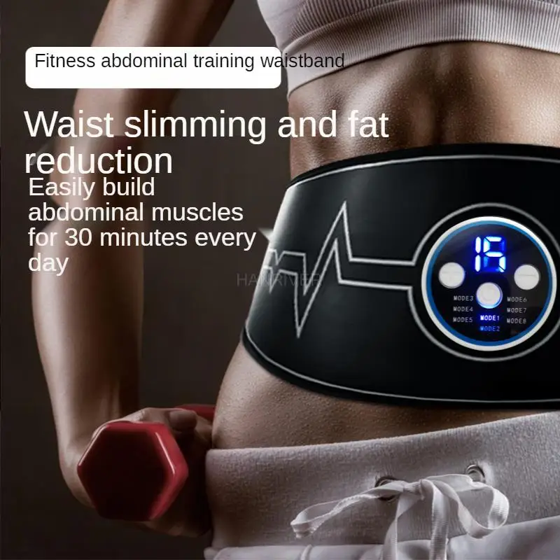 EMS Muscle Stimulator Massage ABS Abdominal belt Trainer Slimming Massager Unisex Body Belly Weight Loss Body Shaping Fitness