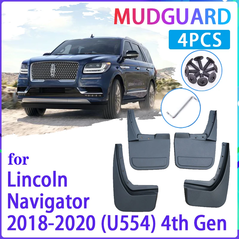 Car Mud Flaps for Lincoln Navigator U554 2018 2019 2020 Mudguard Splash Guards Fender Mudflaps Auto Accessories