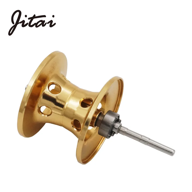 JITAI Bait Casting Fishing Reel Spools V-Shape CNC Machined Aluminum Alloy Oxidation Spare DIY Spool Suitable For Bait Wheels