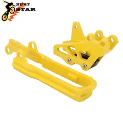 Motorcycle ABS Plastic Chain Guard Guide + Swingarm Chain Slider For Suzuki DRZ400 DRZ400E DRZ400S DRZ 400 400E 400S 2000-2017