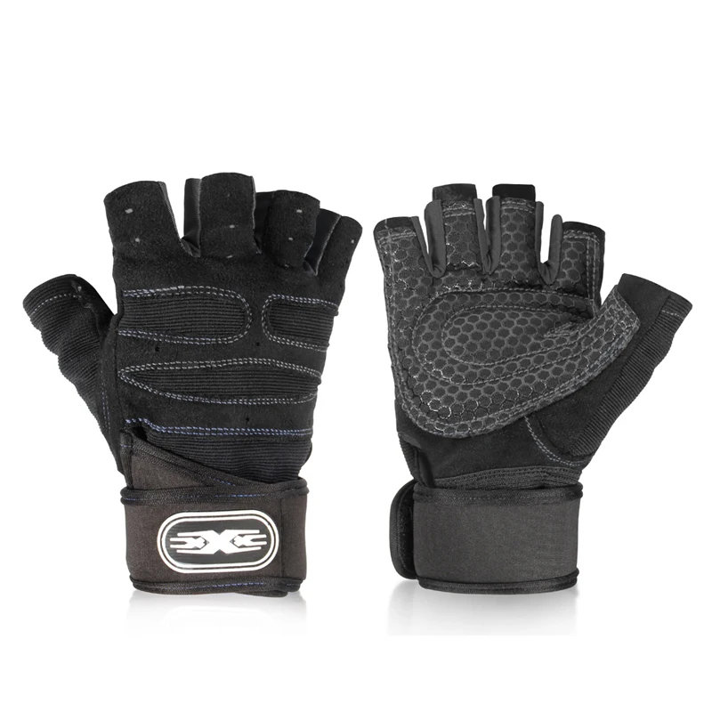 قفازات نصف الاصبع الصالة الرياضية للرجال والنساء ، وركوب الدراجات ، واللياقة البدنية ، ورفع الأثقال ، وبناء الجسم ، والتدريب ، وممارسة الرياضة ، والتمرين