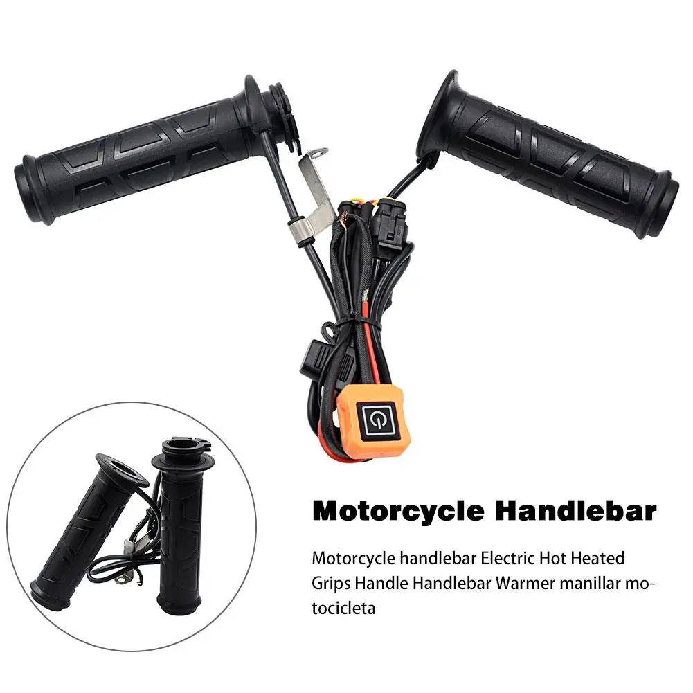 Motorfiets Elektrische Verwarming Warmer Stuur Verwarmde Molded Grips Warmers Motor Verwarming Handvat Verwarmde Grips Set