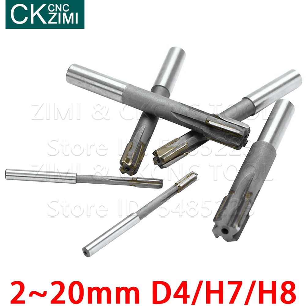 1 Máy Tính 2 ~ 20Mm D4 H7 H8 HSS Chucking Mũi Doa Máy Có Ngăn Thép Tốc Độ Cao Quay Dụng Cụ Thẳng lắc Chân CNC Máy Công Cụ
