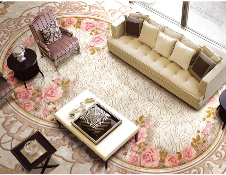 

Art floor parquet stone 3D floor Self-adhesive Wall Paper 3D Floor Decoration Painting