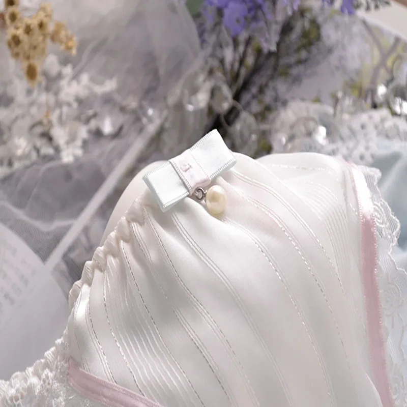 Leechee Japanse Slips Melk Katoenen Slipje Vrouwen Leuke Lage Taille Kant Onderbroek Naadloze Vrouwelijke Student Ademend Slipje