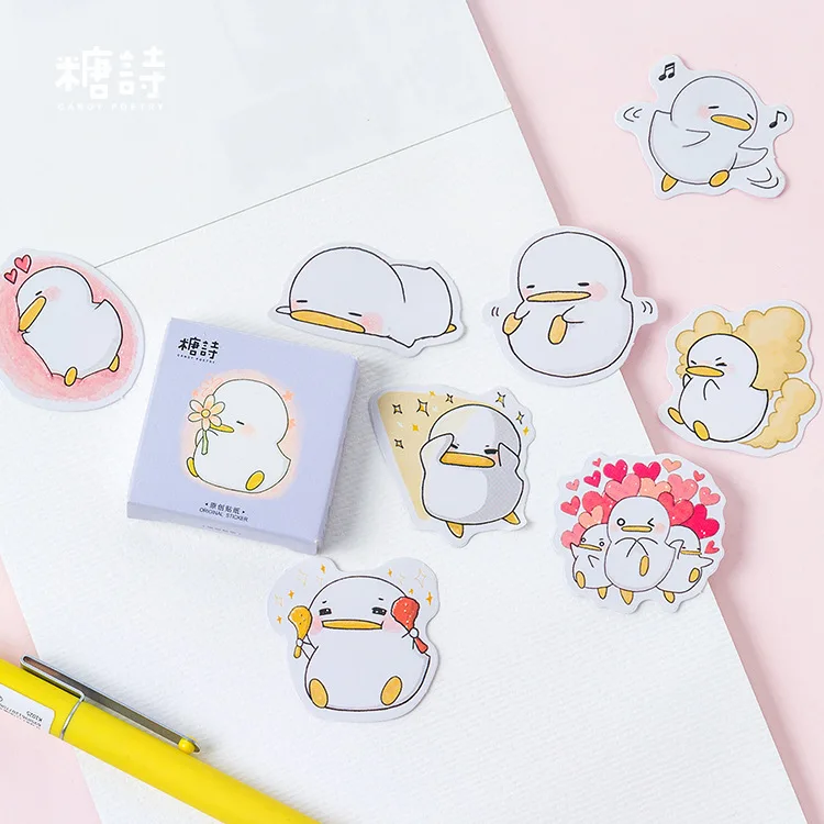 45 Pcs/lot Cute Little Duck Mini Sticker Decoration DIY Scrapbooking Sticker Stationery Kawaii Diary Label Stickers