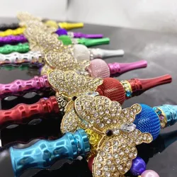 Fashion Butterfly Shisha Hookah Tips Inlaid Jewelry