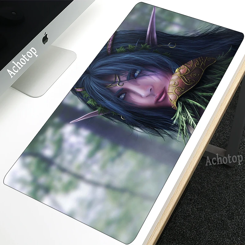 

Anime Girl World Of Warcraft Computer Mouse Pad Gaming MousePad Large Mouse pad Gamer XXL Mause Carpet PC Desk Mat keyboard pad