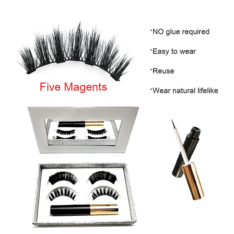 MALI  3Pairs 3D Mink Hair False Eyelashes Natural/Thick Long Eye Lashes Wispy Makeup Beauty Extension Tools