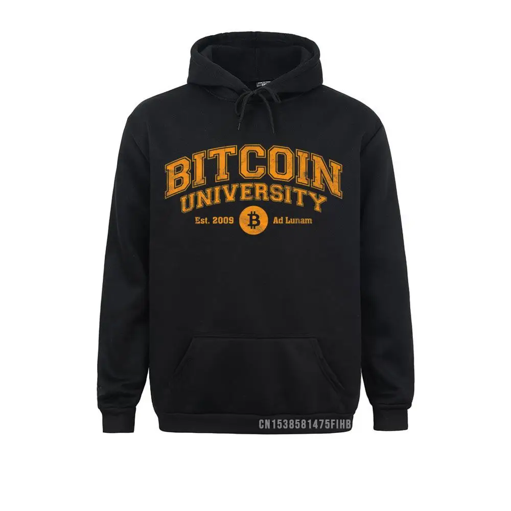 

Bitcoin University To The Moon Funny Distressed College BTC Premium Hoodie Hoodies Winter Classic Women Sweatshirts