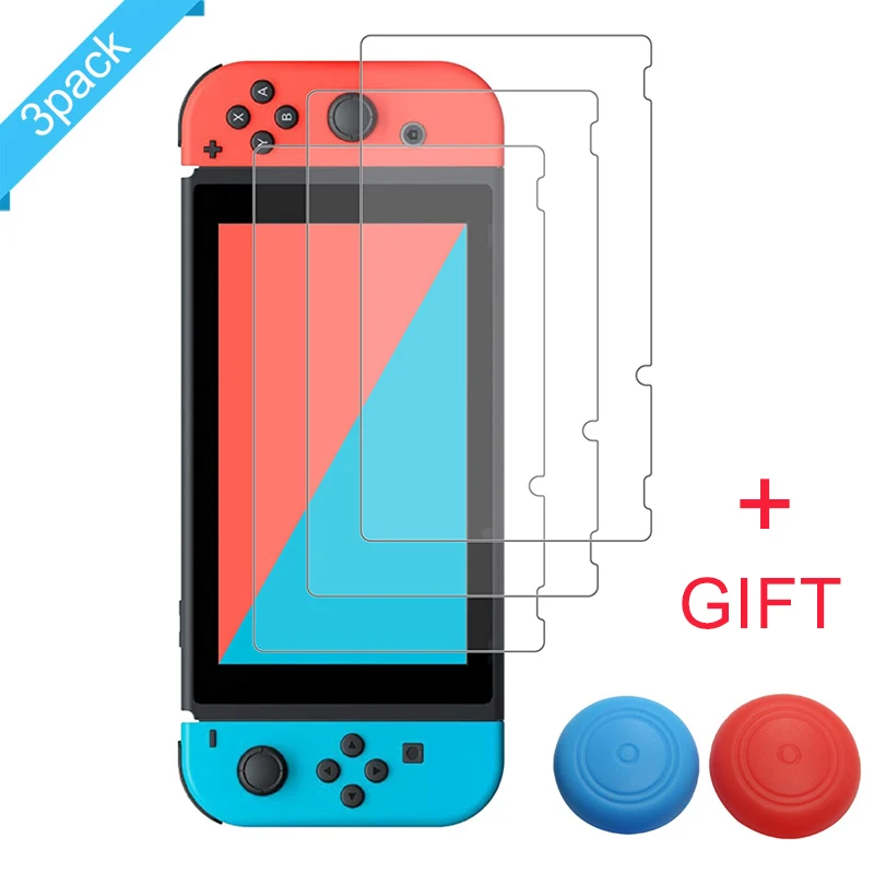 Película protectora de pantalla de vidrio templado 9H HD para Nintendo Switch NS, Protector de pantalla para Nintendo Switch Lite, accesorios de vidrio