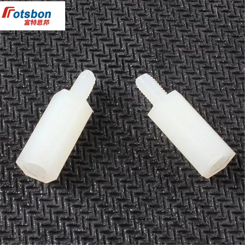 M2/M2.5 Single Head Hexagonal Plastic Column Screws Combination Nylon Bolts Male Female Hex Nut Spacing Threaded Pillars Truss