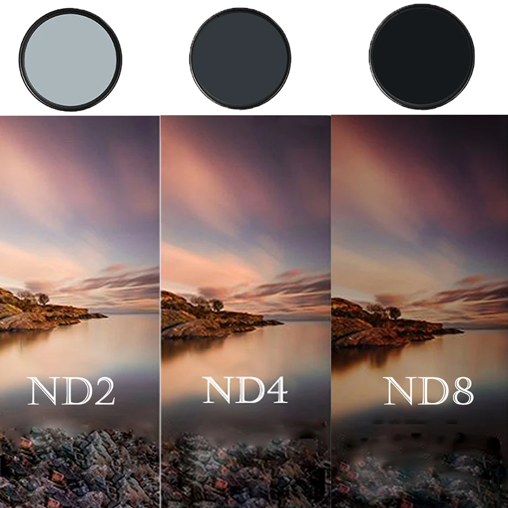 BTFOOR Gradient Gnd Star Uv Nd Filter 49 52 55 58 67 72 77 82 Mm for Camera Canon Lens M50 T6 600d Nikon D3500 D5600 Sony A6000