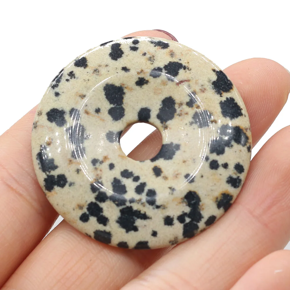 1PC Natural Agates Beads Semi-precious Stone Big Hole Bead Charms for Jewelry Making DIY Pendant Necklace Earring Accessories